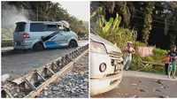 Viral Mobil Terjebak di Jalan Cor yang Masih Basah. (Sumber: TikTok/@khairulbahari23)