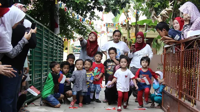 Anak Ayu Ting Ting Ikuti Lomba 17 Agustus