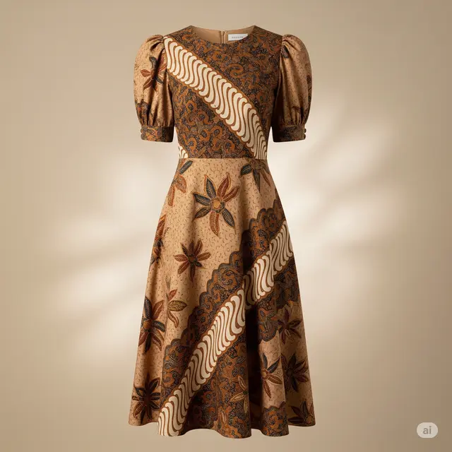 Model Batik Wanita Vintage