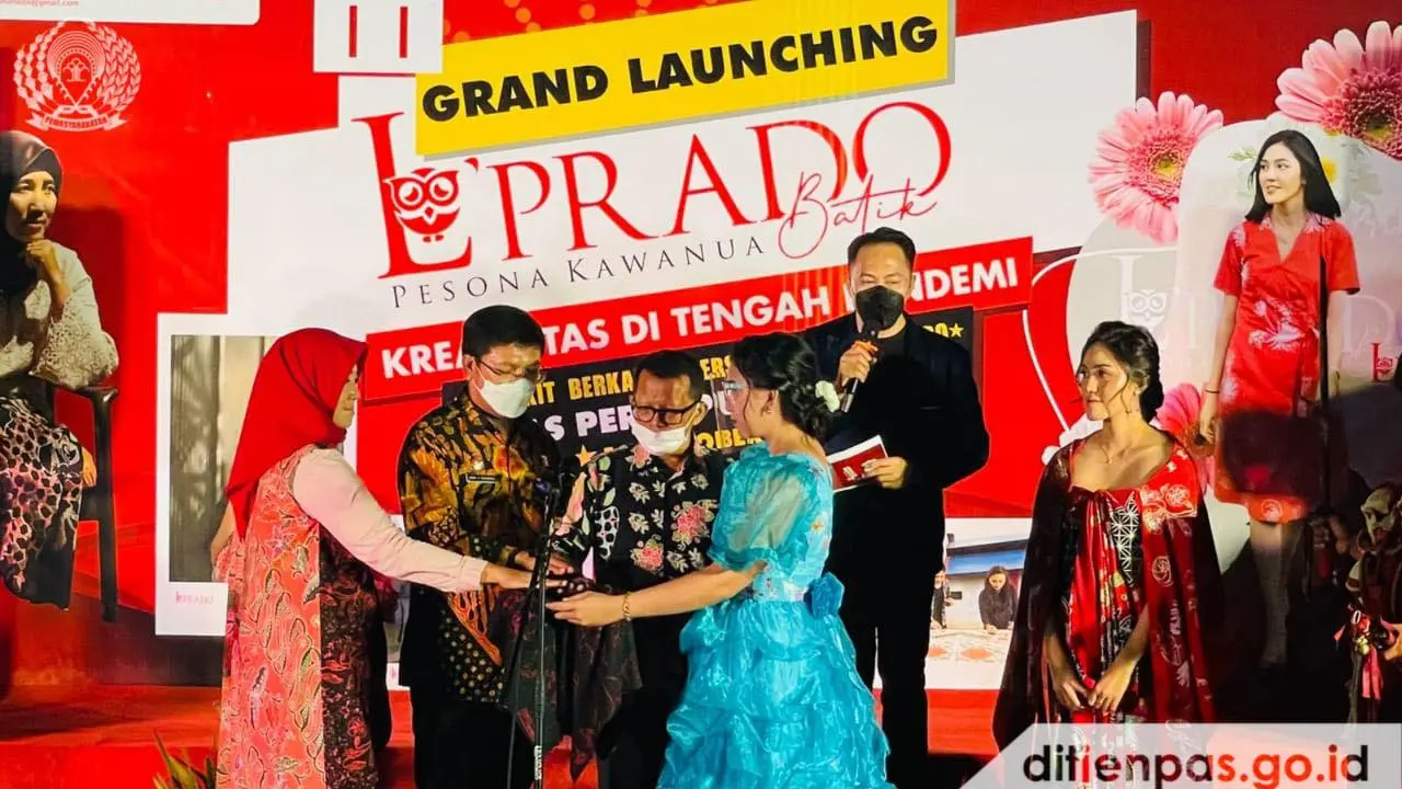 Peluncuran L'Prado Batik Kawanua karya WBPP LPP Kelas IIB Manado.