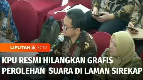 VIDEO: KPU Resmi Hilangkan Grafis Suara di Laman Sirekap, Perludem Nilai KPU Anti Kritik