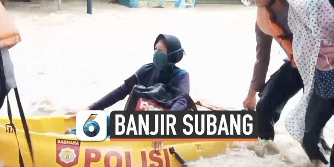 VIDEO: Banjir di Subang, Pengungsi Bergelimpangan di Bawah Jembatan Layang