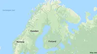 Peta Finlandia. (Google Maps)