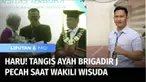 Samuel Hutabarat mewakili mendiang Brigadir Nofriansyah Yosua, menghadiri kelulusan sang anak di Universitas Terbuka. Sang ayah tak kuasa menahan tangis, saat menerima ijazah kelulusan anaknya, sebagai sarjana hukum.