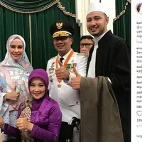 Kartika Putri mengucapkan selamat kepada Ridwan Kamil (Instagram/@kartikaputriworld)