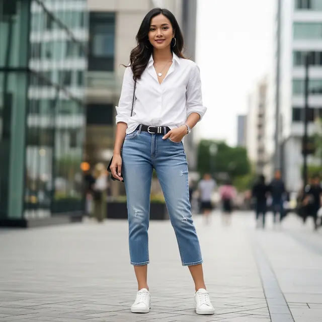 Model Celana 7/9 Wanita Terbaru (Image by Gemini AI)
