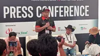 Ketua Umum Pordasi, Aryo PS Djojohadikusumo menyebut pihaknya mendapatkan bantuan dari Presiden Prabowo Subianto berupa 28 ekor kuda terbaik dunia. (Kukuh Setyono)