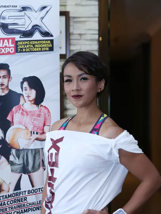 "Susah banget. Awalnya dia nangis dan protes kenapa harus lari. Dari mata dan gesture tubuhnya kelihatan. Anak 3 tahun kan kelihatan, sulit banget," papar Melanie. (Nurwahyunan/Bintang.com)