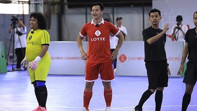 Suasana pertandingan Lotte All Star Futsal Challenge 2023. (Foto: Dok. Istimewa)