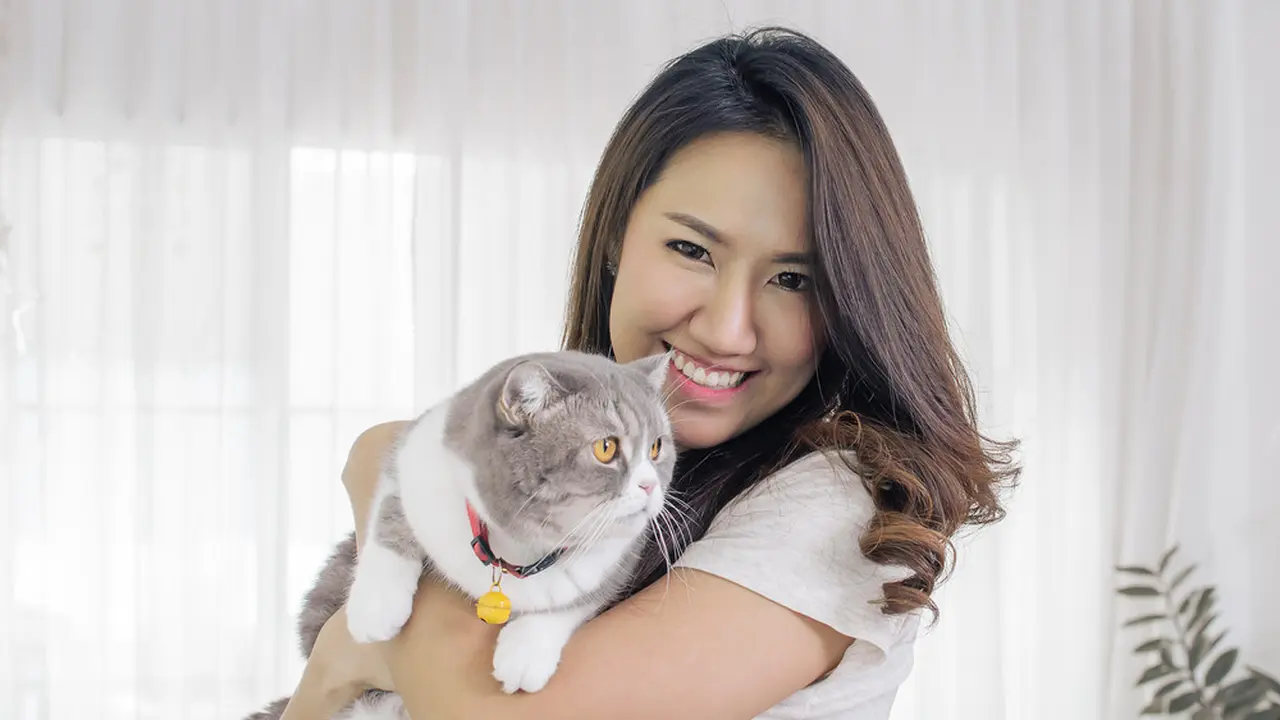 perempuan pencinta kucing