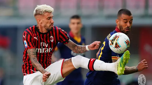 Samu Castillejo AC Milan vs AS Roma (@acmilan)
