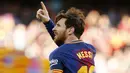 1. Lionel Messi (Barcelona) - 25 Gol (2 Penalti). (AFP/Pau Barrena)