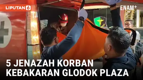VIDEO: Dua Kantong Jenazah Korban Kebakaran Glodok Plaza Tiba di RS Polri, Jumlah Total Sudah 5 Kantong Jenazah