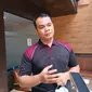 Anggota Brimob Polda Riau Batalyon B Pelopor Satuan Brimob Polda Riau, Bripka Andry Darma. (Merdeka.com/Nur Habibie)