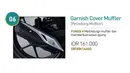 Garnish Cover Muffler menjadi pemanis di area knalpot yang didominasi oleh warna hitam. Aksesori seharga Rp161.000 ini akan lebih serasi jika dipadukan dengan Garnish Fan Cover karena berada di area yang berdekatan. (Source: astra-honda.com)