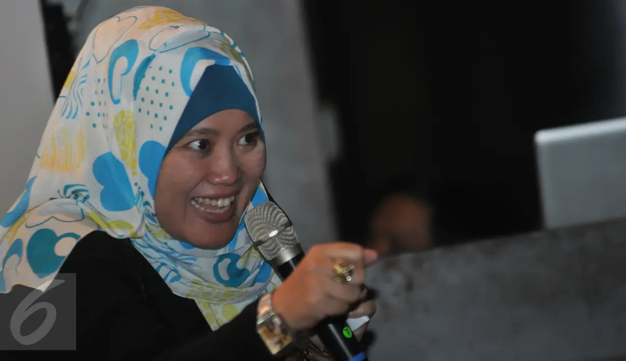 Yusi Obon, Head of Communication, Bukalapak.com saat di acara Lebaran Belanja Online, Jakarta, Selasa (23/6/2015). Kampanye ini untuk meningkatkan ketertarikan konsumen berbelanja online. (Liputan6.com/Herman Zakharia) 
