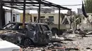 Lokasi serangan di Bartalla di provinsi Nineveh, Irak utara, Rabu, 29 Juli 2026. (AFP/  Zaid Al-Obeidi)