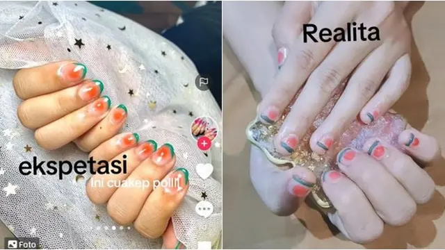 7 Potret Ekspektasi vs Realita saat Bikin Nail Art Ini Bikin Tepuk Jidat