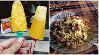 Cara Makan Mie Instan Versi Terbaru Ini Bikin Geleng-geleng Kepal (sumber: Instagram dan Twitter/ @indomieau dan @midiahn