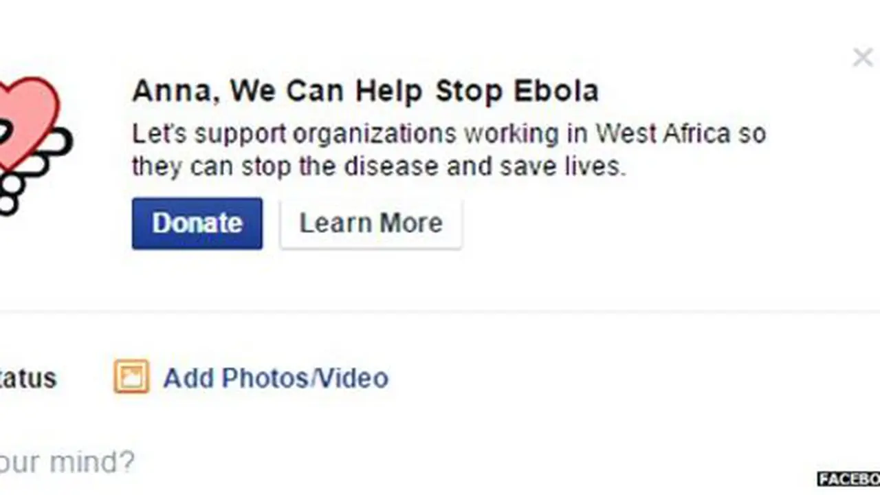 Facebook Ajak Pengguna Galang Dana Perangi Ebola