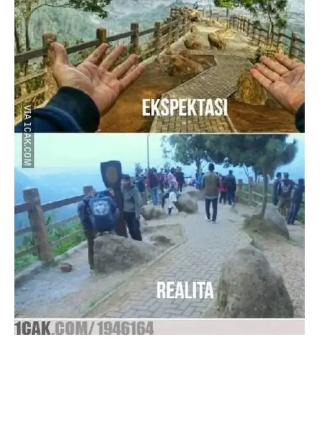 10 Potret Ekspektasi vs Realita Tempat Wisata Ini Jauh dari Bayangan, Gagal Healing