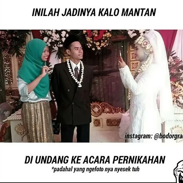 6 Meme Kocak Saat Resepsi Pernikahan Ini Sering Terjadi Hot