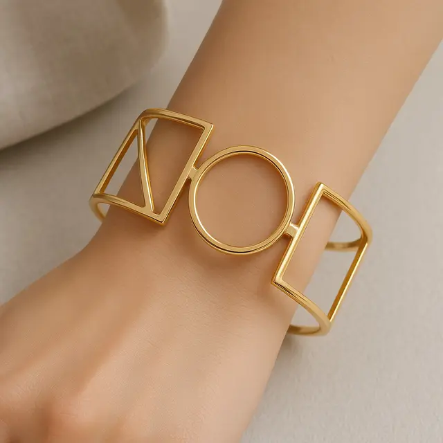 Model Gelang Geometris dengan Desain Kontemporer