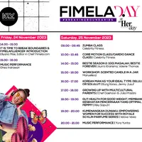Jadwal lengkap Fimela Day 2023.