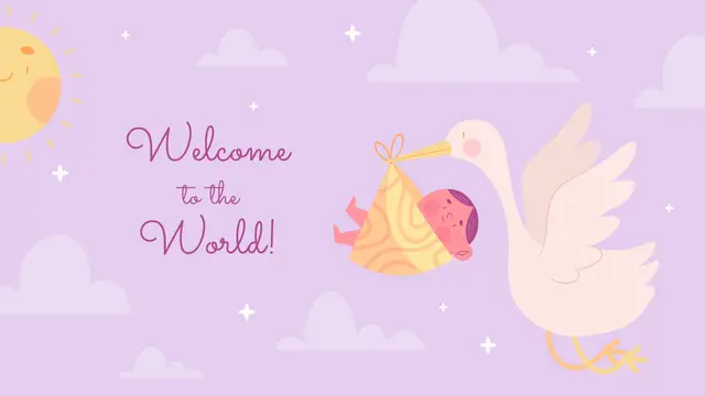 Ilustrasi ucapan kelahiran bayi