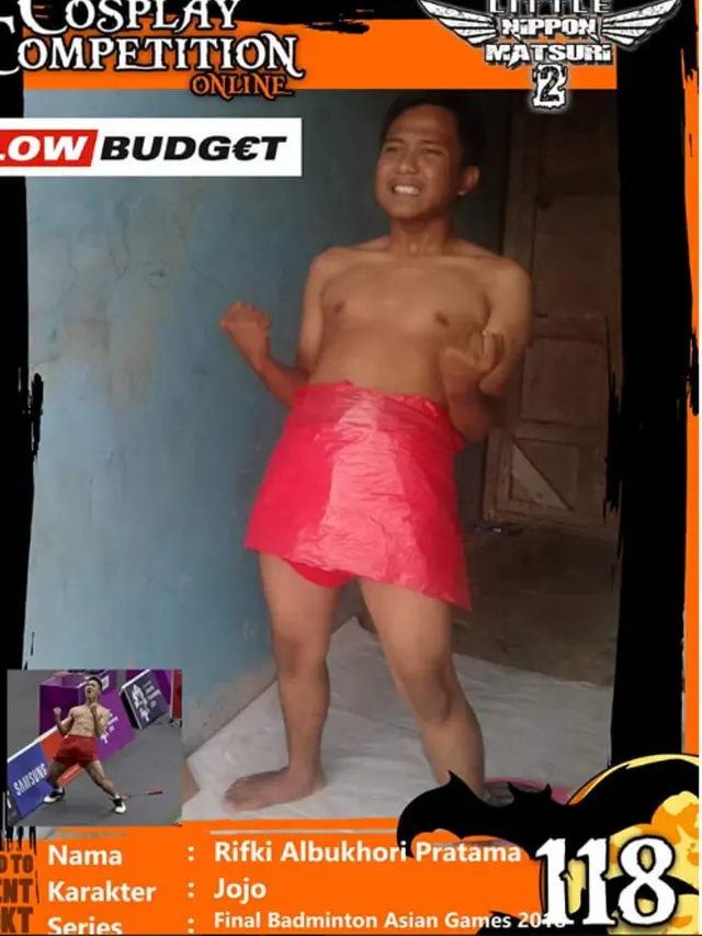 7 Cosplay Absurd Orang Indonesia, Low Budget tapi Mirip Banget