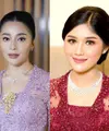 Sama-sama tengah berbadan dua, Nikita Willy dan Erina Gudono berhasil memancarkan aura pregnancy glow dengan riasan yang diaplikasikan di wajah mereka.  [@melinathemua/@erinagudono].