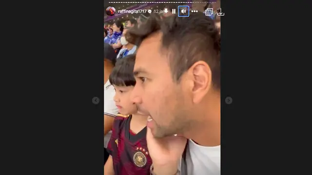 Momen Lucu Rafathar dan Raffi Ahmad Saling Ledek Selama Pertandingan Jerman vs Jepang di Piala Dunia 2022