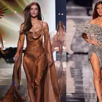 Barbara Palvin tunjukkan performa totalitasnya di Victoria's Secret Fashion Show 2025 (@dylansprouse @bpalvinatelier)