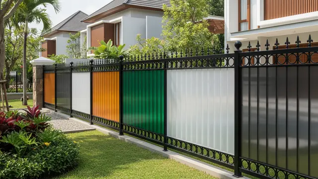 Model Pagar Besi Kombinasi Polikarbonat 2025/ Ilustrasi Gambar Oleh AI