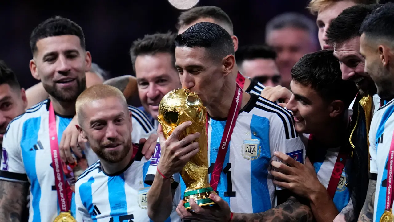 Selebrasi Pemain Argentina Usai Juara Piala Dunia 2022