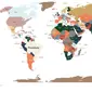 World Map Google Words