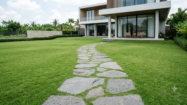 Desain Taman dengan Satu Jenis Tanaman agar Terlihat Eksklusif