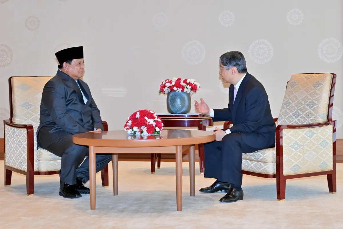 Prabowo Temui Kaisar Naruhito di Istana Kekaisaran