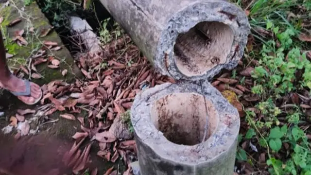 Tiang Listrik Milik PLN Patah