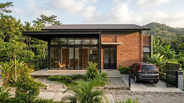 Rumah Minimalis Sederhana tapi Tampak Mewah dari Depan/AI Generated