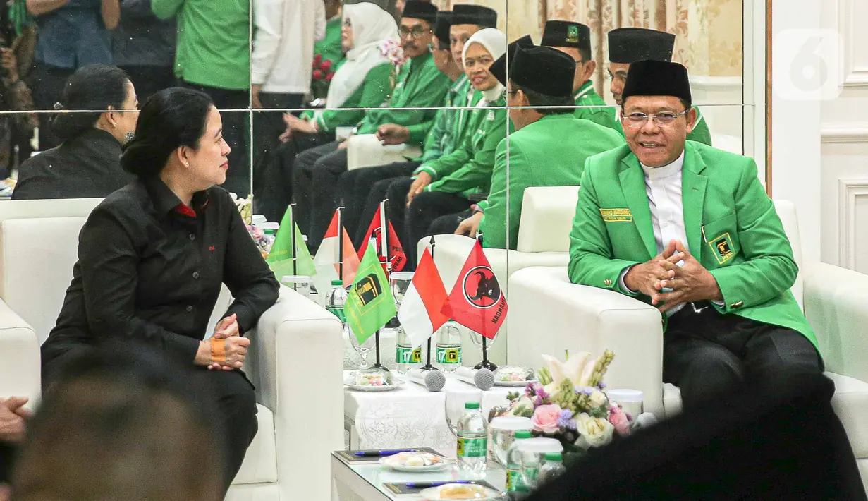 Ganjar mengapresiasi semangat para kader PPP Banten dalam menyambut Pemilu dan Pilpres 2024. (Liputan6.com/Faizal Fanani)