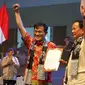 Budiman Sudjatmiko deklarasikan Prabowo Budiman Sudjatmiko Bersatu (Prabu) untuk mendukung Prabowo Subianto di Pilpres 2024 dalam sebuah acara di Semarang, Jawa Tengah, Jumat (18/8/2024). (Ist)