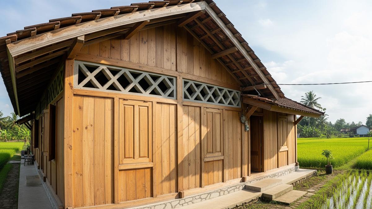 10 Model Rumah Desa dengan Roster Angin Silang Alami, Sejuk dan Hemat Energi