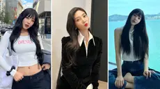 Joy Red Velvet tampil cantik dengan model rambut panjang andalannya di berbagai acara. Joy terbilang jarang memotong rambut panjangnya kecuali saat terlibat sebuah project.