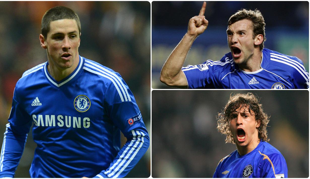 Sejumlah pemain bintang pernah menjejakan kariernya bersama Chelsea di Premier League. Namun tidak sedikit pemain bintang justru malah gagal bersinar setelah bergabung dengan skuat The Blues. Berikut pemain yang gagal bersinar saat berseragam Chelsea. (kolase foto AFP)