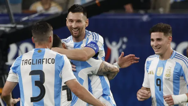 Timnas Argentina menang 2-0 atas Timnas Kanada di babak semifinal Copa America 2024.