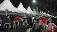 Suasana Jakarta Night Market di Monas. 