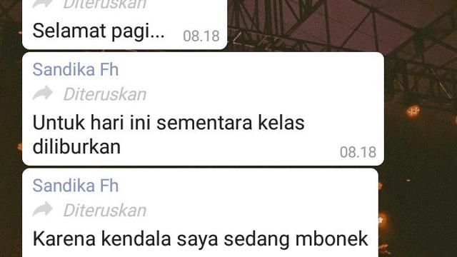 7 Chat Alasan Dosen Batalin Perkuliahan Ini Bikin Ngakak