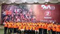 Komunitas PRO DP di batas kota Makassar target 70 persen suara untuk paslon petahana Pilkada Makassar (Liputan6.com/ Eka Hakim)