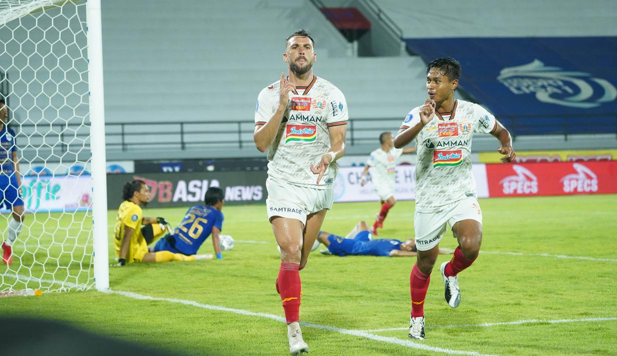 Tambahan tiga poin membuat skuad Angelo Alessio naik ke urutan enam klasemen sementara Liga 1 dengan 28 poin, menggeser PSIS ke posisi tujuh dengan 27 poin. (Dok Persija)